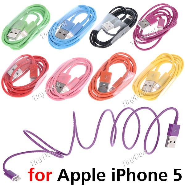 USB 8 pinos relâmpago cabo adaptador redonda para iPhone 5