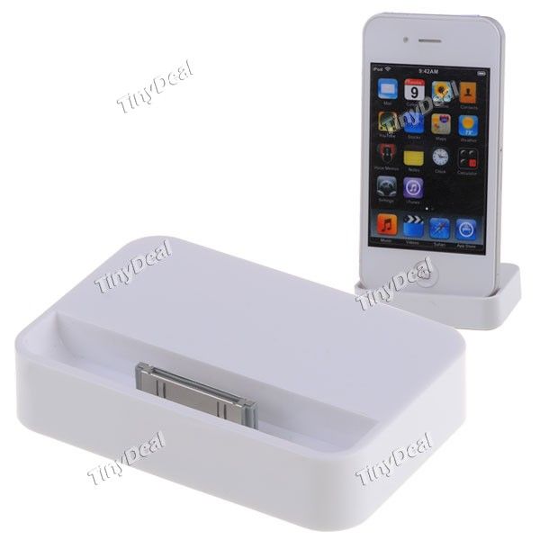 Base de carregamento com suporte de mesa para iphone 4