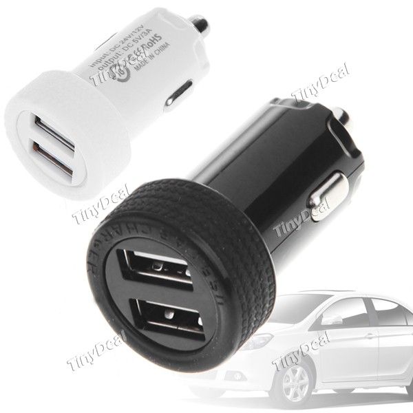 Duas portas USB Mini Carregador de carro rápido para Apple