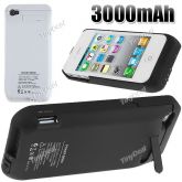 3000mAh Bateria externa recarregável para iphone 4 4S