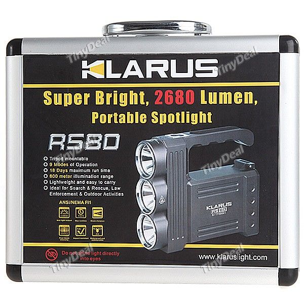 RS80 2680 Triplo Lumen CREE XM-L U2 LED recarregável