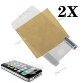 2 x reutilizáveis ​​Protetor de Tela LCD para iPhone 4G