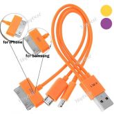 4 em 1 USB Charger Cable relâmpago + Dock Connector