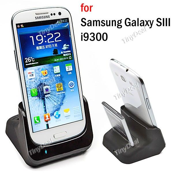 Mini carregador de bateria para Samsung Galaxy SIII i9300