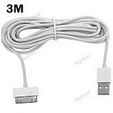 USB Sincronização Cabo de Carregador para Apple 3 metros