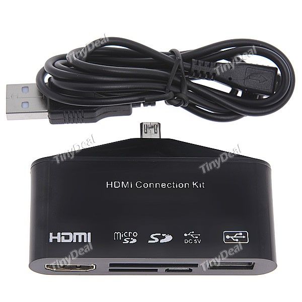 Adaptador HDTV e Reader OTG Cartão para Samsung