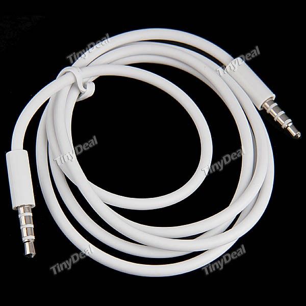 Cabo de áudio de extensão auxiliar Cabo TRRS Connector fio
