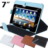Capa de couro protetora PU para 7 polegadas Tablet