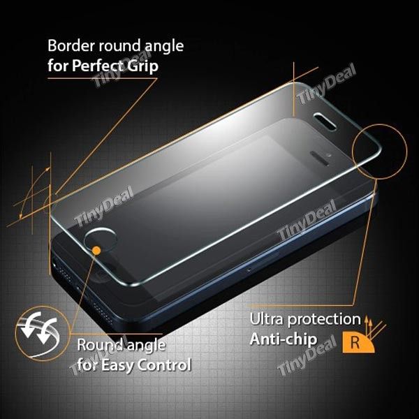Transparent Screen Protector de vidro temperado P/ iPhone 5