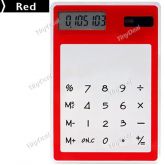 Calculadora Solar Ultra Fino e Compacto Transparente
