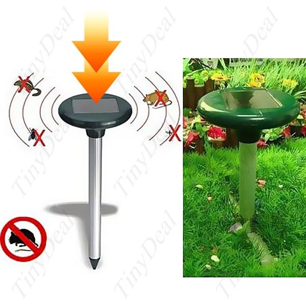 Ultrasonic Solar Power Mouse para Jardim