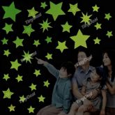 Teste padrão de estrela luminosa decalque decorativa