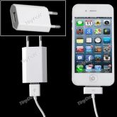USB Viagem Carregador Parede Adaptador UE Plugue pra iPhones