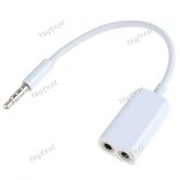 3,5 mm para dupla feminina Stereo Headset Jack Splitter