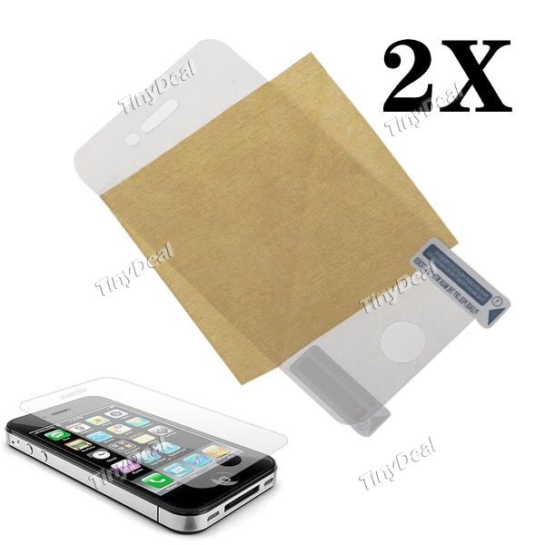 2 x reutilizáveis Protetor de Tela LCD para iPhone 4G